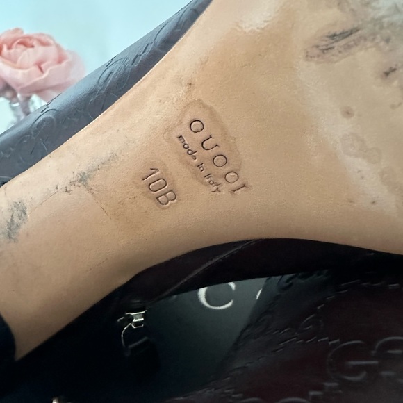 Gucci Margaux Guccissima Chocolate Ankle Booties Size 10. In Very Good Condition - Picture 9 of 12